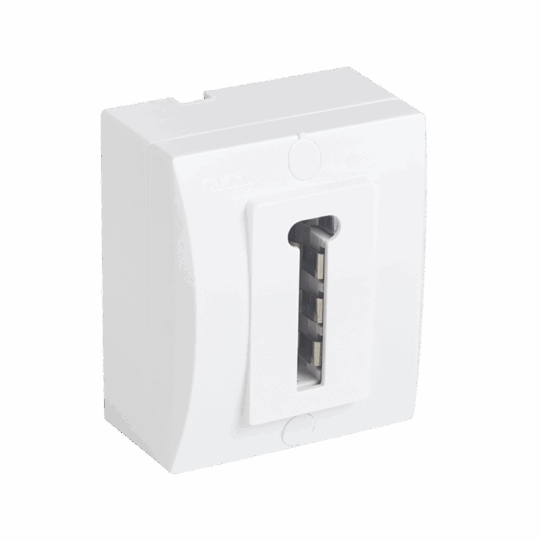 PRISE TELELEPHONE (T) APPARENT OPTIMO BLANC 20720BL LAP