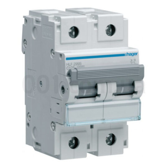 DISJONCTEUR 10kA 2P 125A (C) 3M HLF299S HAGER