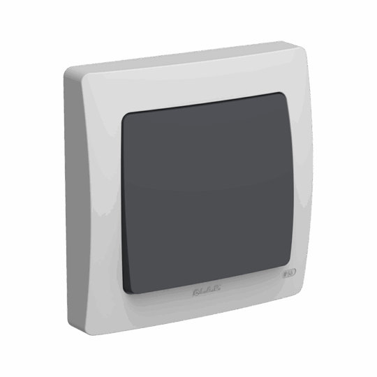 INTERRUPTEUR SIMPLE ALLUMAGE VA ET VIENT ÉTANCHE ENCASTRE AQUA GRIS 10412GR LAP