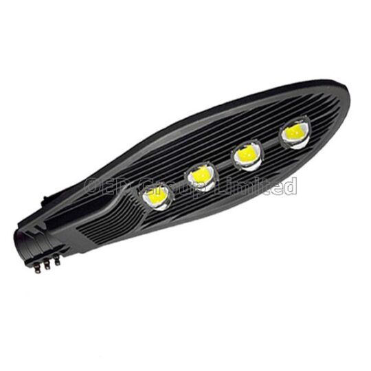 LANTERNE PUBLIQUE LED IP65 200W 6500K ( ECLAIRAGE BLANC) COQUE GRIS OU NOIR