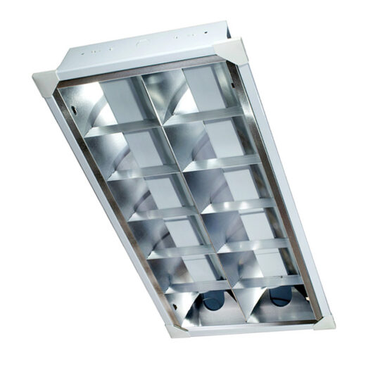 REGLETTE GRILLAGE ENCASTRE 2X0,60M LED