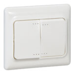 INTERRUPTEUR DOUBLE ALLUMAGE BLANC 10A KAPTIKA 782102 LEGRAND