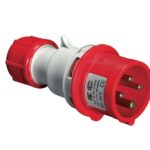 FICHE INDUSTRIELLE MALE IP44 3P+T 32A 380V EC69076 EC
