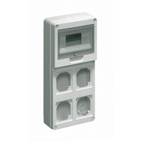 COFFRET VIDE A COMPOSER POUR 4PRISES IP65 EC69023 ELETTROCANALI