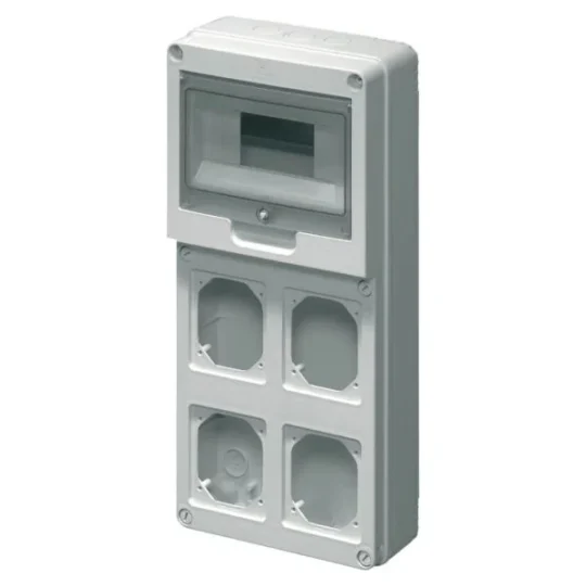 COFFRET VIDE A COMPOSER POUR 4PRISES IP65 EC69023 ELETTROCANALI