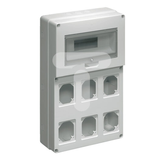 COFFRET VIDE A COMPOSER POUR 6PRISES IP65 EC69025 ELETTROCANALI