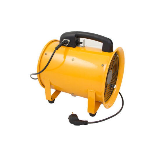 ASPIRATEUR D'AIRE INDUSTRIEL 400mm CYLINDRIQUE 220V 250W AVEC SUPPORT 4500M³/H DF4B-4