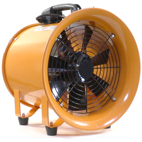 ASPIRATEUR D'AIRE INDUSTRIEL 600mm CYLINDRIQUE 380V 2200W AVEC SUPPORT 18700m3/h DF6G-4