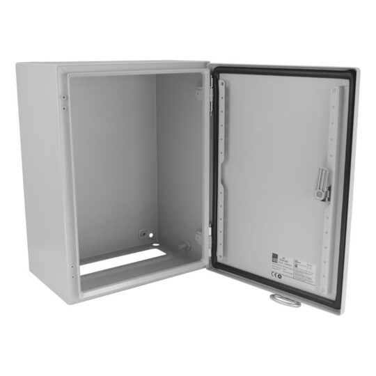 COFFRET 500x400x200 POLYESTER+PLATINE PERFORE TIP-54 TIBOX