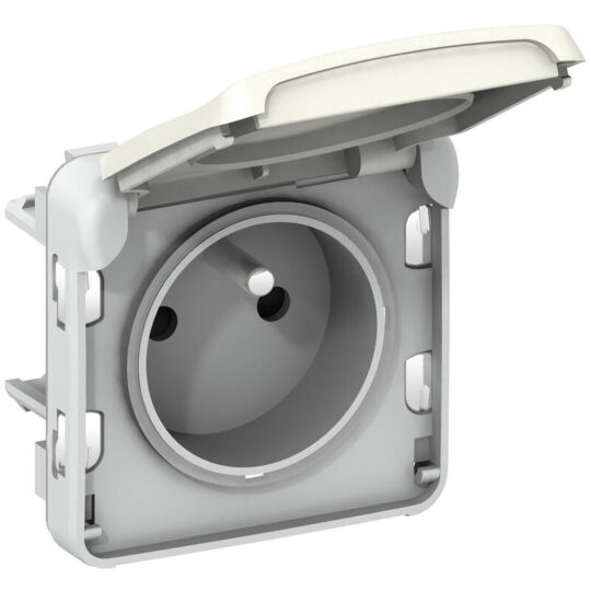 PRISE ÉTANCHE ENCASTREE 2P+T IP55 16A 250V - BLANC LG 069621