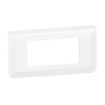 PLAQUE DE FINITION HORIZONTALE MOSAIC POUR 4 MODULES BLANC 078814 LEGRAND