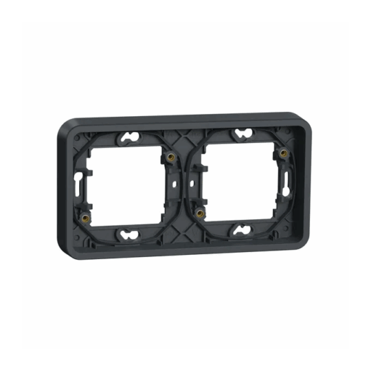 CADRE 2 POSTES HORIZONTAL - ENCASTRÉ - IP55 - IK08 - GRIS MUREVA STYL MUR34101 SCHNEIDER