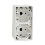 BOETE 2 POSTES VERTICALE - SAILLIE - IP55 - IK08 - BLANC MUREVA STYL MUR39912 SCHNEIDER