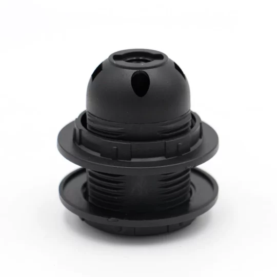 DOUILLE ABAT JOUR E27-250V-4A-NOIRE ECK52016