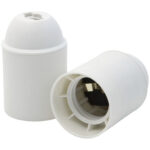 DOUILLE E27-250V-4A-BLANCHE ECK52003