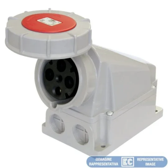 PRISE INDUSTRIELLE APPARENT IP67 3P+T+N 63A 380V EC693511 ELETTROCANALI