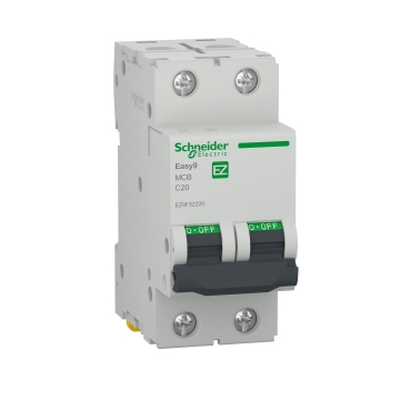 DISJONCTEUR 4,5kA 2P 20A (C) EZ9F32220 SCHNEIDER