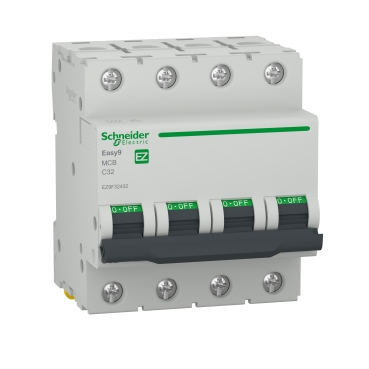 DISJONCTEUR 4,5kA 4P 32A (C) EZ9F32432 SCHNEIDER