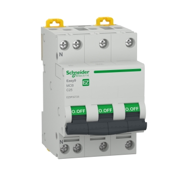DISJONCTEUR 4,5kA 3P+N C 25A EZ9P32725 SCHNEIDER