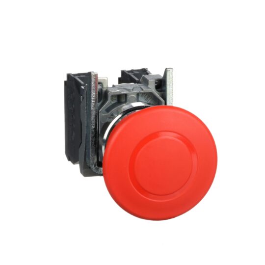 BOUTON D’ARRÊT D'URGENCE Ø40 POUSSER TIRER ROUGE 1O+IF VIS ÉTRIER XB4BT845 SCHNEIDER