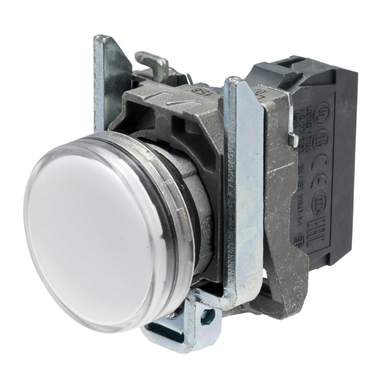 VOYANT LUMINEUX DEL Ø22 BLANC DIRECT 24V XB4BVB1 SCHNEIDER