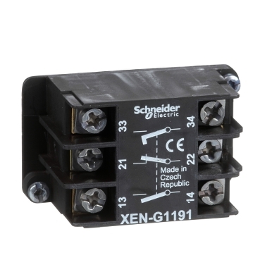 BLOC DE CONTACT A RAPPEL 1O+2F MONTAGE FRONTAL MO XENG1191 SCHNEIDER