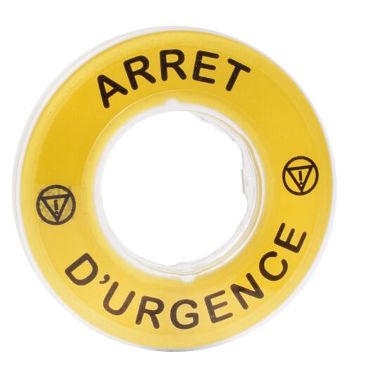 ÉTIQUETTE ARRÊT D'URGENCE 3D ZBY9120 SCHNEIDER