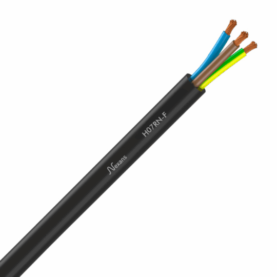 CABLE SOUPLE TITANEX 3X6mm² AU MÈTRE LINÉAIRE