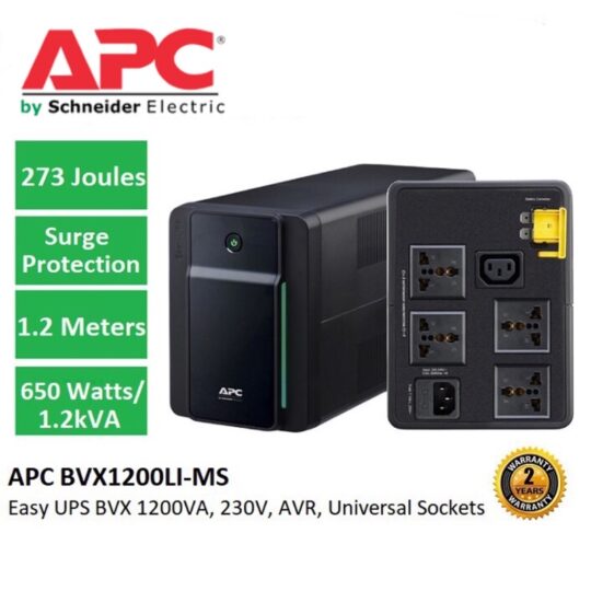 ONDULEUR EASY UPS BVX 1200VA LINE-INTERACTIVE 230V BVX1200LI APC-SCHNEIDER