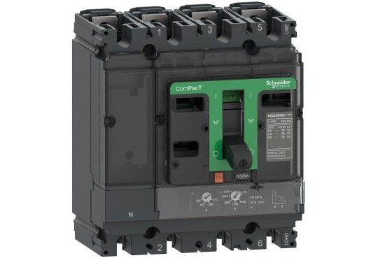 DISJONCTEUR 4P3D 250A 36KA FIXE COMPACT NSX250F C25F6TM250 SCHNEIDER