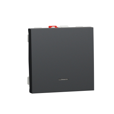 POUSSOIR LUMINEUX 2MODULE ANTHRACITE UNICA NU320654N SCHNEIDER