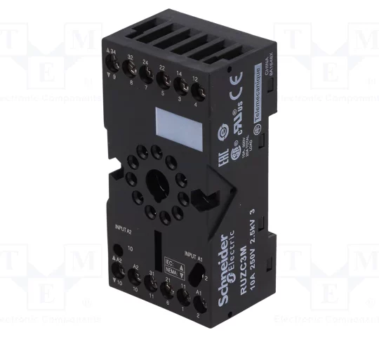 EMBASE 11 BROCHES POUR RELAIS RUMC3 CONTACTS MIXTES RUZC3M SCHNEIDER