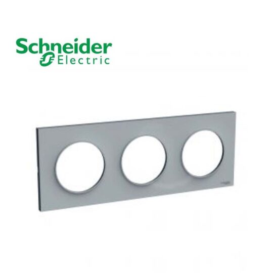 MULTICADRE 3 POSTES GRIS ODACE STYL S520706A1 SCHNEIDER