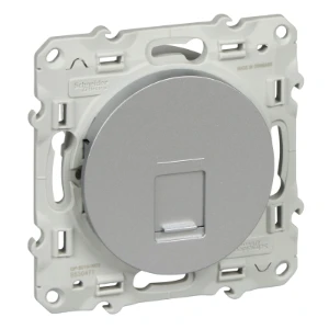 PRISE RJ45 ALUMINIUM GRADE 1 (TÉLÉPHONE) CAT. 5 UTP ODACE S530471 SCHNEIDER
