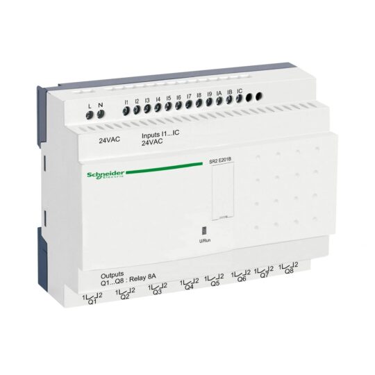 RELAIS INTELLIGENT COMPACT 20 E/S 24VCA HORLOGE ZELIO LOGIC SR2E201B SCHNEIDER