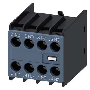 BLOC DE CONTACT AUXILIAIRE FRONTAL S00 4NO POUR 3RT2 ET 3RH2 3RH2911-1FA40 SIEMENS