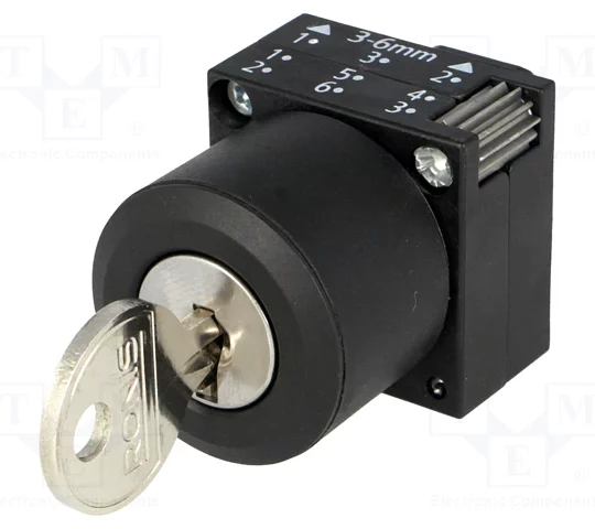 COMMUTATEUR A CLÉ SB30 2 POSITION 1E0/0 ROND 3SB3000-4BD01 SIEMENS