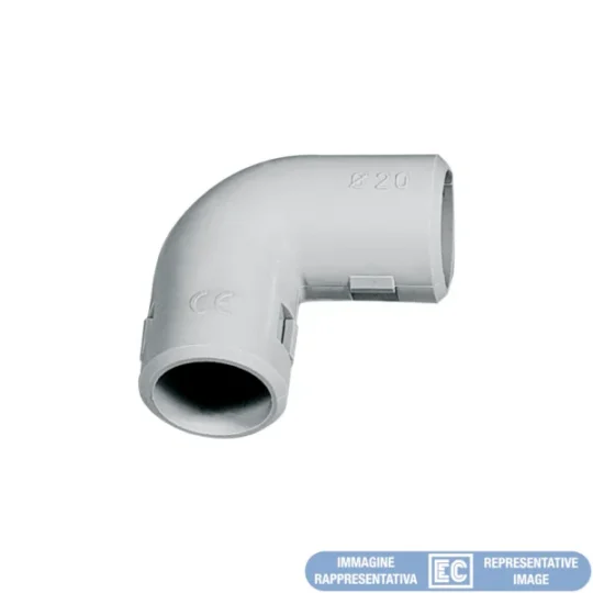 COUDE 90° CLIPSABLE D25 ECCI25 ELETTROCANALI