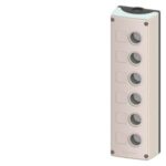 COFFRET A BOUTON VIDE 6 EMPLACEMENT COUVERCLE GRIS 3SB3806-0AA3 SIEMENS