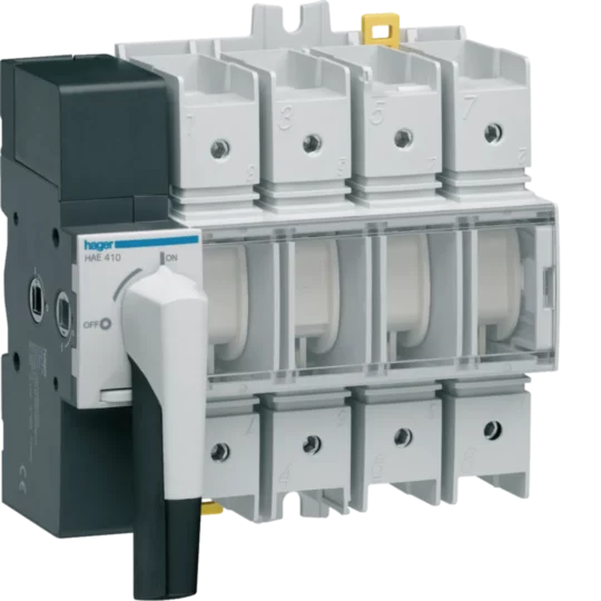INTERRUPTEUR A COUP APPARENT 4x100A HAE410 HAGER
