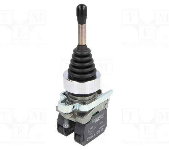 BOUTON MANIPULATEUR Ø22 2 POSITIONS A RAPPEL VERS 0 POSITION 1F XD4PA22 SCHNEIDER