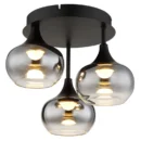 SUSPENSION VERRE FUME E27 60W 15470S CENI/GLOBO