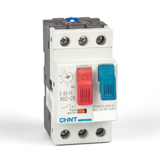 DISJONCTEUR MOTEUR 0,63-1A SÉRIE NS2-25 495076 CHINT
