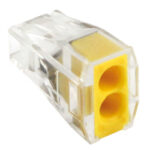 BORNE DE RACCORDEMENT RAPIDE 2,5MM² 24A 400V 2 CONDUCTEURS LOT DE 10PCS KBRM-102 0767726 TEMPER