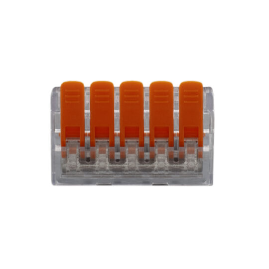 BORNE DE RACCORDEMENT RAPIDE 4MM² 32A 400V 5 CONDUCTEURS KCFA-405 0767738 TEMPER