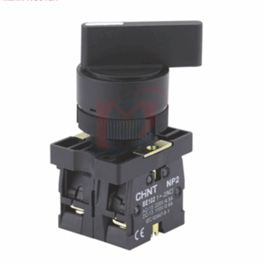 BOUTON TOURNANT 3 POSITIONS A LEVIER 2NO NOIR NP2-EJ33 574825 CHINT