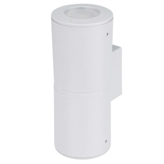 SPOT APPARENT IP55 1 X GU10 2 X 7W 3000K LED FRANCA 90 2L WALL BLANC SATIN AVEC AMPOULE 3A7.003.000.WXU2R FUMAGALLI