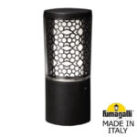 LAMPADAIRE IP55 1 X GU10 3,5W 3K LED CARLO 250 DECO NOIR AVEC AMPOULE DR3.573.000.AXU1R FUMAGALLI