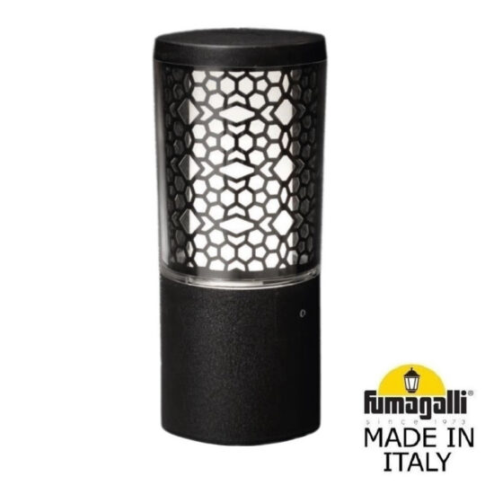 LAMPADAIRE IP55 1 X GU10 3,5W 3K LED CARLO 250 DECO NOIR AVEC AMPOULE DR3.573.000.AXU1R FUMAGALLI