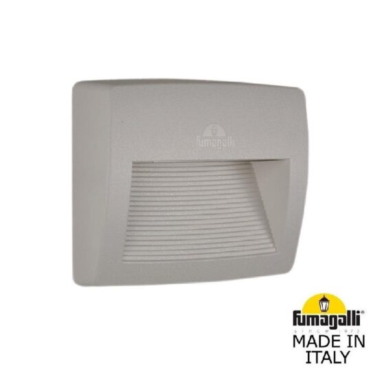 SPOT ENCASTRE IP66 1 X R7S 8,5W 4K LED LORENZA 190 GRIS AVEC AMPOULE AS2.000.000.LXK1L FUMAGALLI